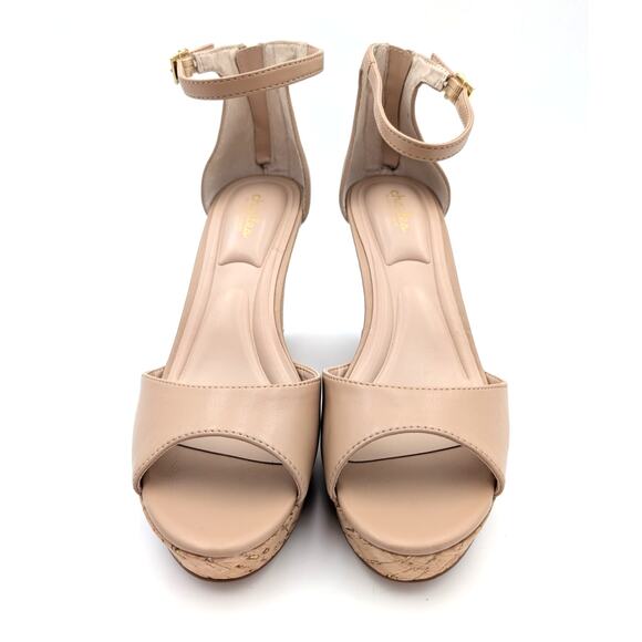 Charles by Charles David Wedge Heel Platform Sandals Beige Women's Size US10M - Picture 2 of 12